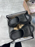 SMFK预售WAVE高跟运动拖鞋SL002B1厚底增高时髦一字拖9.5cm姜珮瑶同款 荒野黑 预售5.31 39 晒单实拍图