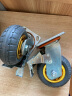 海斯迪克 高弹力低噪脚轮 重型平板车橡胶轮 5寸刹车轮（1个) 晒单实拍图