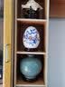 傲世景德镇陶瓷器新中式客厅摆件工艺品博古架酒柜装饰品乔迁开业礼物 手绘喜上眉梢福气蛋+底座 实拍图
