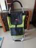 匠者折叠购物车便携轻便铝合金手拉车购物小拖车家用拉杆买菜车小拉车 青草绿六轮款铝合金购物车创新款 实拍图