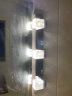 炬胜LED镜前灯水晶不锈钢浴室卫生间灯镜柜灯洗手间化妆壁灯 3头9W白光 实拍图