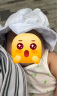 贝娜茜婴儿帽子夏季春秋季薄款男女宝宝遮阳帽渔夫帽2024防晒盆帽可调节 水果-蓝色 3个月-2岁（40-50CM） 晒单实拍图