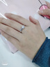 央创时尚【中国黄金授权】一克拉莫桑钻戒指女求婚订婚生日礼物送老婆女友 实拍图