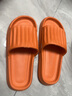 3AnGnI拖鞋男室内居家软底轻弹加厚凉拖鞋女浴室洗澡防滑舒适情侣拖鞋 橙色 36-37 脚宽建议拍大1码 实拍图