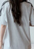 Halo Queen短袖T恤女美式复古夏季薄款T恤运动插肩袖中长款上衣H144T1728 晒单实拍图