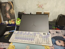 狼蛛（AULA）S98pro客制化机械键盘有线/蓝牙/无线三模连接asket结构全键热插拔96键 2U0办公游戏电竞 【云朵汪汪球帽】+S98pro云梦紫 灵动轴V3 实拍图