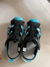 361°儿童包头凉鞋夏季新款透气防滑男女童沙滩凉鞋中大童运动鞋 碳黑/超氢蓝色/361度白 33 实拍图