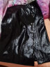 ARIOSEYEARS艾诺丝雅诗新款时尚百搭高腰半身裙优雅不规则皮裙90813529 黑色 S 晒单实拍图