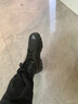 强人3515原厂作战靴男靴头层牛皮透气耐磨军迷户外系带款马丁靴工装靴 黑色 44 实拍图