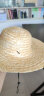 百舸夏季农民草帽防晒遮阳帽工地帽大沿草编帽可定制LOGO直径约38cm 实拍图