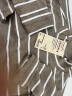 无印良品 MUJI 女式 弹力罗纹编织 半高领长袖T恤 BBM02A1A 打底衫 炭灰色 M 实拍图