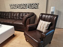 堂和聚（tangheju） 单人沙发椅休闲真皮椅老虎椅美式欧式客厅沙发简约真皮单椅1831 单人位定制全头层牛皮颜色备注 实拍图