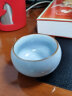 銮玉台湾汝窑茶杯功夫品茗杯陶瓷主人杯大号汝瓷可养金丝铜线蝉翼开片定制礼品男女高档家用普洱单杯茶具碗盏 宽心杯 实拍图