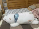 樱花兔北极熊抱枕公仔陪睡觉毛绒玩具布娃娃玩偶38三八妇女神节礼物生日 可爱北极熊-白色 80cm（明星同款） 实拍图