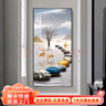 墨派（Mopai）【热销TOP1】玄关装饰画竖版现代简约走廊过道背景墙壁画入户挂画 石来运转 80*160cm晶瓷+铝合金边框 实拍图