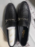 金利来（Goldlion）男鞋皮鞋乐福鞋时尚个性舒适套脚商务休闲鞋58013089501A黑色39 实拍图