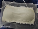 俞兆林无肩带抹胸内衣女打底防走光夏季薄款内搭美背防滑裹胸式少女学生 无肩带-白色1件  均码 （80-120斤） 实拍图