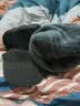 玉柳缘 帽子男冬围脖套装加绒加厚针织毛线帽男户外防风寒护耳护脖套头帽韩版包头帽拼色休闲帽 黑色 实拍图