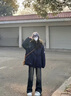 棉致加厚工装连帽棉服女新款宽松派克服棉衣外套女面包服羽棉袄绒服 X809藏蓝色【高品质80】 L 125-145斤 实拍图