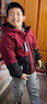 G.DUCKKIDS品牌童装男童加绒外套秋冬款加厚儿童保暖派克服男孩冬季外穿衣服 酒红色 160 实拍图