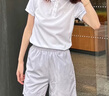骆驼（CAMEL）速干透气运动短袖T恤女简约POLO衫 C23BA9L6014B5 山茶粉 S 实拍图