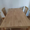 锦巢 餐桌实木餐桌椅组合北欧日式小户型饭桌现代简约长方形餐桌子橡胶木餐厅家具SCMY-2310 原木色（温莎椅） 一桌6椅(1.3米) 实拍图