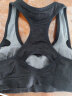 宾迪（BINDI）高强度防震聚拢运动内衣女一体式固定胸垫薄款美背前拉链运动文胸 黑色 L(110斤-130斤) 实拍图