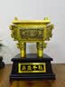 天祥缘 铜鼎摆件黄铜鼎盛千秋鼎家居客厅酒店大堂办公室公司开业礼品 大号铜盛鼎擦黑+配底座 实拍图