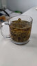 乐美雅钢化玻璃杯把手家用带盖带手柄耐热玻璃杯透明泡茶杯大容量 诺卡钢化把杯380ml 实拍图