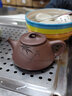 尊壶 宜兴紫砂壶手工茶具石瓢泡茶壶名家作品刻绘逸趣花鸟石瓢壶 实拍图