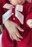 迪士尼（Disney）童装婴儿衣服秋冬季新生儿连体衣女宝宝周岁礼服保暖加厚外出抱衣 红色 66 晒单实拍图