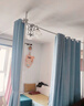 意格诺顶天立地屏风隔断客厅改卧室分屋遮挡床帘子门假墙办公室间分隔墙 L型(不带帘)宽1.8-2.3m可调 高2.6-3.2m通用(可定制) 实拍图