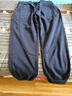 真维斯（Jeanswest）运动卫裤男款2025秋冬新款男士宽松束脚加绒哈伦裤休闲裤子男秋款 藏青色(加绒款).+黑色(加绒款) 4XL 实拍图