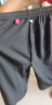 皮尔卡丹（pierre cardin）七分裤男夏季薄款爸爸宽松冰丝大码运动裤子中年外穿男士短裤 8893黑色[两个口袋] 4XL 约160-180斤 实拍图