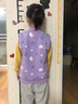 Hello Kitty女童马甲儿童背心棉春装保暖2025新款洋气针织马夹秋季外穿童装 紫色草莓513262 140 CM适合135-145 实拍图