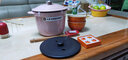 酷彩（Le Creuset）进口珐琅锅铸铁18/20cm焖煮锅 饭釜 汤锅炖锅煲汤煮粥家用微压锅 大号焖煮锅雪纺粉 20cm 实拍图