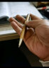 日本uni三菱圆珠笔SS-1015/1025天然百年木材笔杆油性笔0.7mm商务办公签字笔 SS-1015原色 (粗杆) 实拍图