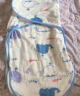 七彩博士婴儿睡袋0-6个月恒温棉防惊跳安抚襁褓包被新生儿秋冬季厚款抱被 小蜜蜂粉色簿款 实拍图