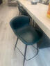 英纳吧台椅吧台凳椅子家用吧椅轻奢高脚椅酒吧椅高脚凳吧凳岛台椅凳子 疯马灰- 坐高65cm（现货速发） 实拍图