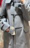 无印良品 MUJI 女式 羊毛混 牛角扣大衣 毛呢大衣 长款外套冬季 BDA11C2A 炭灰色 XL(165/92A) 实拍图