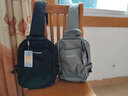 花花公子斜挎包男休闲防水耐磨单肩胸包出行旅游便携大容量男女学生背包 灰色 实拍图
