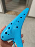 风雅陶笛（FENG YA OCARINA） 塑胶初学型12孔中音C调 彩色十二孔AC陶笛 12塑胶AC蓝色 实拍图