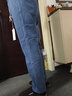 GENIOLAMODE森马集团加绒牛仔裤男垂坠直筒长裤宽松休闲百搭保暖加厚裤子 实拍图