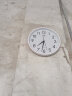 康巴丝（COMPAS）挂钟 创意简约钟表客厅石英钟表挂墙卧室时钟 c2855 白色 实拍图