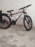 美昱 自行车山地车男女成人学生变速越野赛车通勤车公路单车 彩圈-旗舰版黑红十刀一体轮 26寸21速(建议身高155-180cm) 实拍图