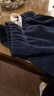 真维斯（JEANSWEST）阔腿裤子女2025春秋季新款直筒休闲裤女装宽松百搭雪尼尔垂感长裤 灰蓝 纯色 M 实拍图