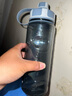 富光大容量耐高温塑料水杯子提手太空杯1000超大号2000户外运动水壶 灰色双口款1000ml 实拍图