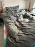 崇悠被子褥子全套一整套学生宿舍六件套被褥套装单人双人八件套 深灰+银灰 【被子套装 一站购齐】 双人 床单款 被芯1.8*2.2m 6斤 七件套 实拍图