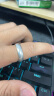 罗泰老银匠999足银素圈戒指情侣对戒男女款哑光银戒指时尚韩版轻奢开口指环 一对 晒单实拍图