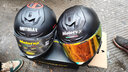 摩雷士（MOTORAX）全盔头盔冬季保暖大尾翼男女摩托车四季个性酷赛跑机车招财猫R50S 丘比特（大英博物馆联名款）【透明片+送彩片】 XL【建议60-61CM】 实拍图